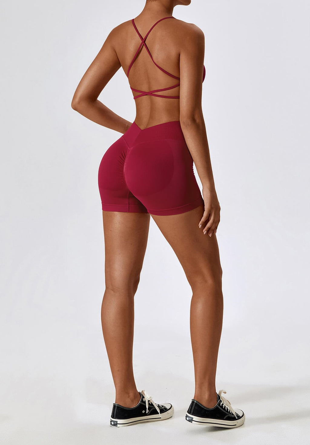Essentials Seamless Short - Cherry