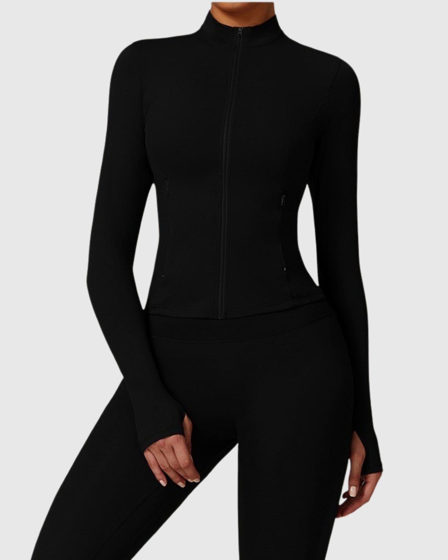 Elevate Sculpt Jacket - Deep Black