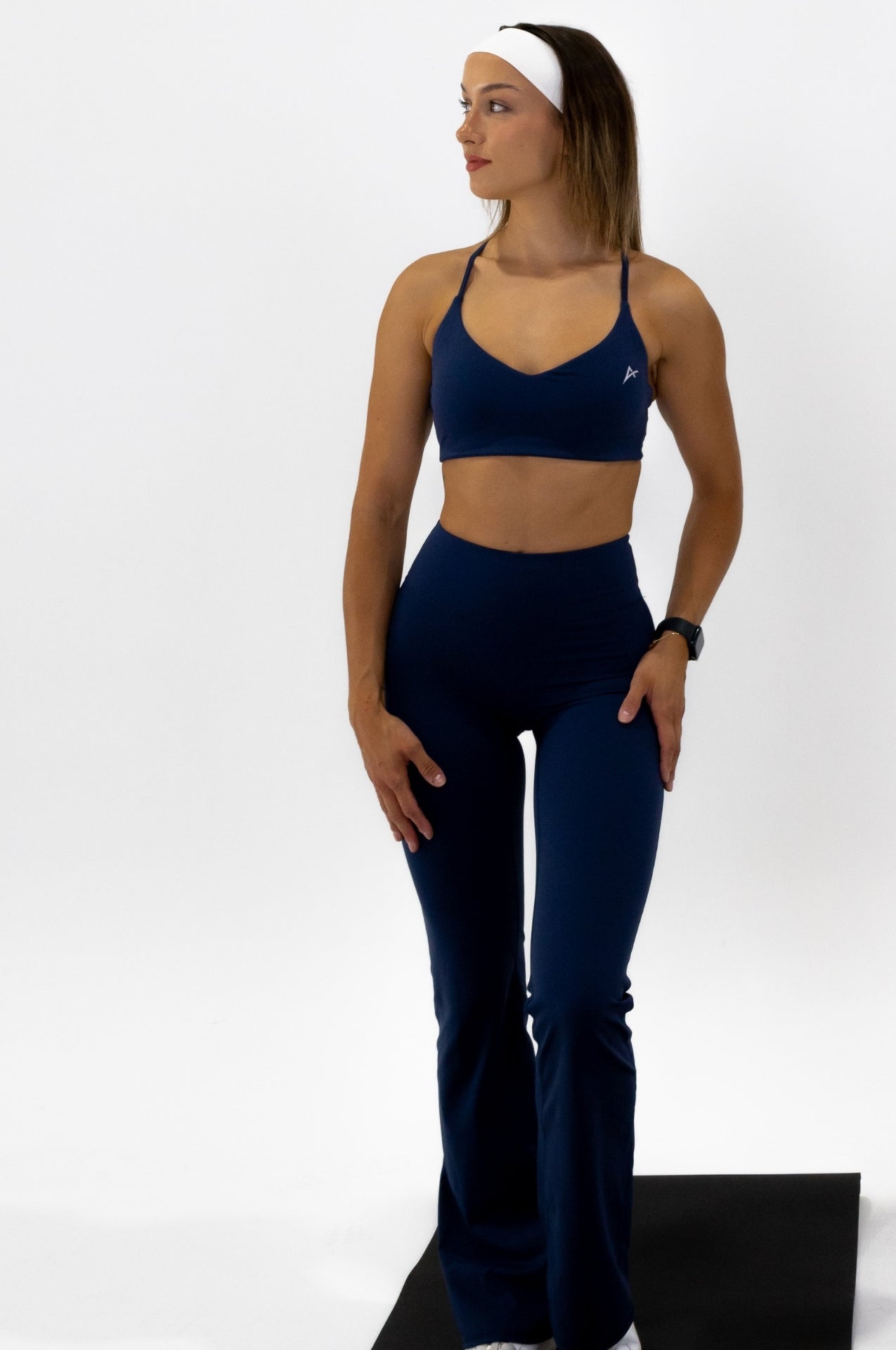 Elevate Flares Leggings  - Badge Blue