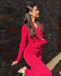 Elevate Flares Set - Raspberry Red
