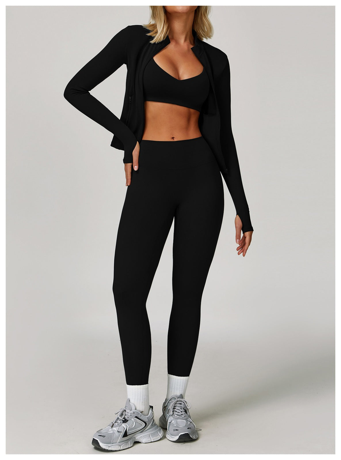 Elevate Sculpt Jacket - Deep Black