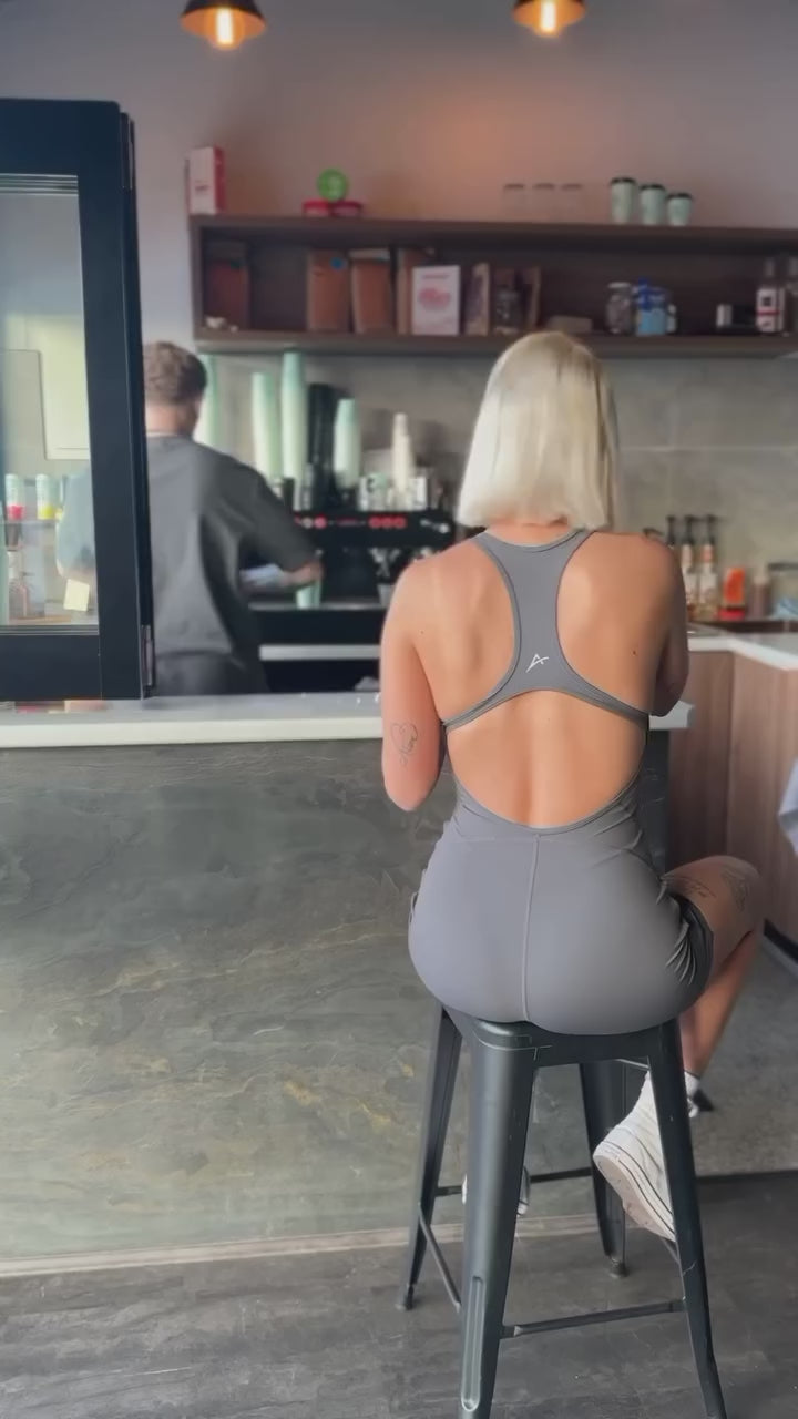 Elevate Lux Jumpsuit Grey