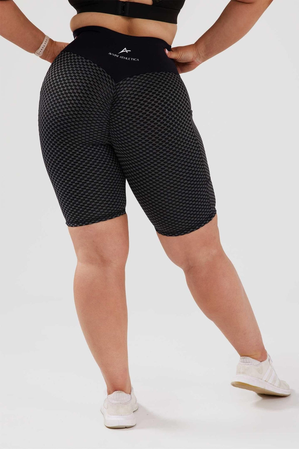 Girl wearing black luna bike short back